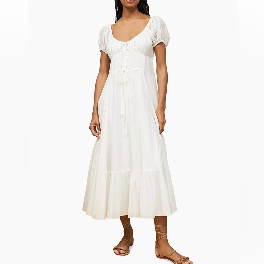 La Ligne White Midi Dress